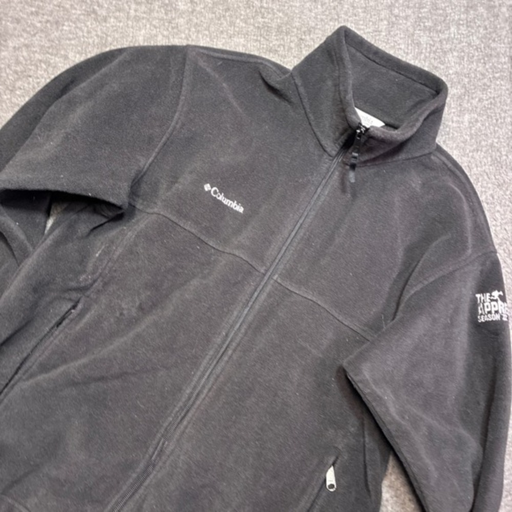 Trump Columbia Fleece Jacket Men Large Black The Apprentice Season II Crew Promo